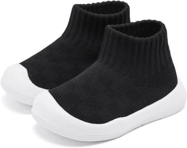 Eashi Baby Boy Girl Non-Skid Indoor Infant Walking Shoes Breathable Warm Elastic Sock Shoes with Memory Sole Protect Toes Outdoor Sneakers - Image 2