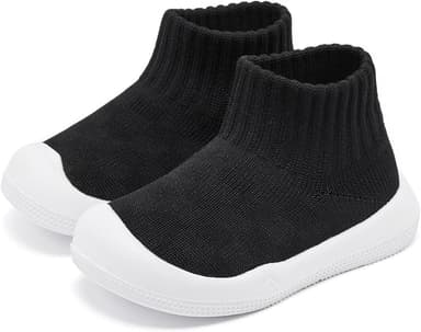 Eashi Baby Boy Girl Non-Skid Indoor Infant Walking Shoes Breathable Warm Elastic Sock Shoes with Memory Sole Protect Toes Outdoor Sneakers - Image 1