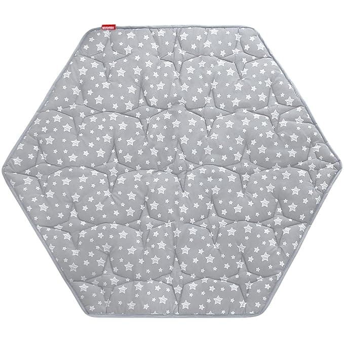Hexagon Playpen Mat, Baby Playmat Fits Regalo Portable Play Yard 48 Inch and hiccapop 53" PlayPod Playpen, 6 Panel Playpen Mattress Non Slip Pad Mat - Image 1