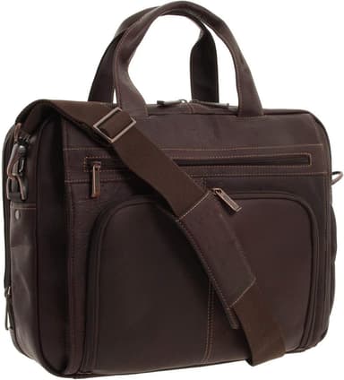 Kenneth Cole REACTION ‘Out of the Bag' Manhattan Colombian Leather 15.6" Laptop Briefcase Travel Business Case Bag - Image 2