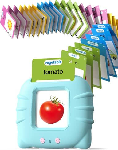 Talking Flash Cards for Toddlers 1 2 3 4 Year Olds, Montessori Language Learning with 224 Words, Pocket Speech Therapy and Autism Playthings, Children's Sensory Educational Device - Image 2