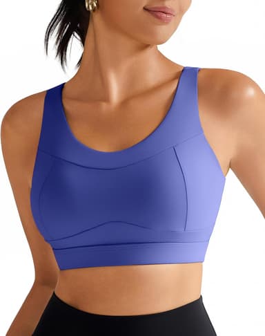 RUNNING GIRL High Impact Sports Bras for Women,Racerback Running Bra Workout Crop Tank Tops Longline Sports Bra Push up - Image 2