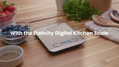 Etekcity Food Kitchen Scale, Digital Grams and Ounces for Weight Loss, Baking, Cooking, Keto and Meal Prep, LCD Display, Medium, 304 Stainless Steel - Image 6
