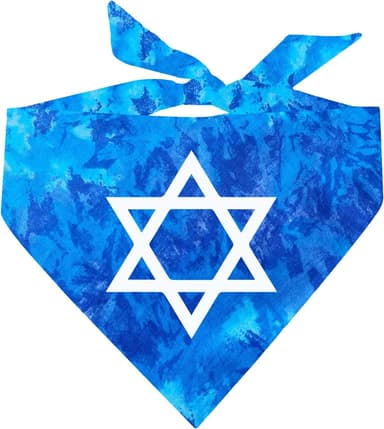 Jewish Star Dog Bandana (Royal Scrunch, OS 161 - Image 2