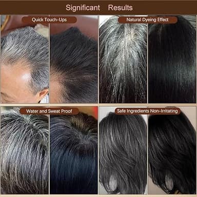 2Pack Safe and Convenient Comb Hair Dye, Portable Hair Dye Comb For Gray Hair Coverage, Waterproof and Sweat-Proof, 2 in 1 Instant Dye, for Women & Men(BLACK) - Image 6