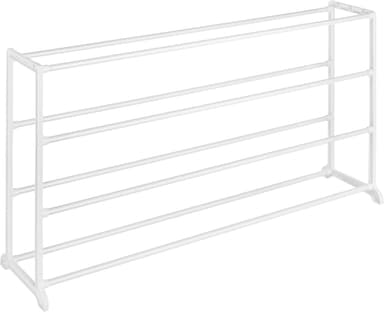 Whitmor 4 Tier 20 Pair Floor Shoe Rack - White - Image 2