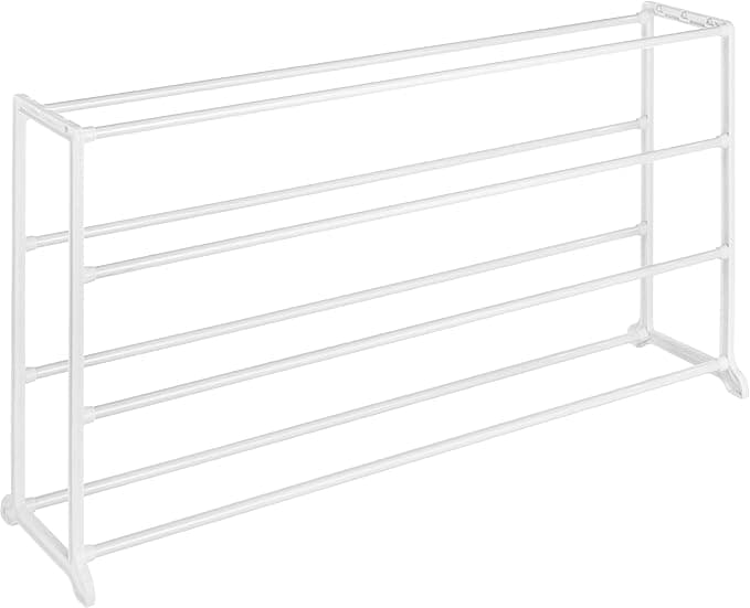 Whitmor 4 Tier 20 Pair Floor Shoe Rack - White - Image 1