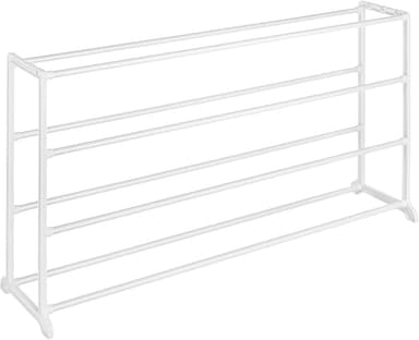Whitmor 4 Tier 20 Pair Floor Shoe Rack - White - Image 1