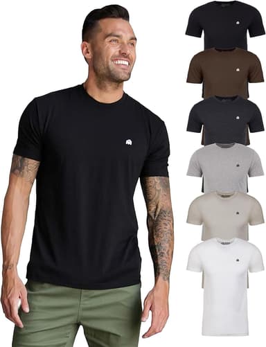 INTO THE AM Mens T Shirt with Logo - Short Sleeve Crew Neck Soft Fitted Tees S - 4XL Fresh Classic Basic Tshirts - Image 2