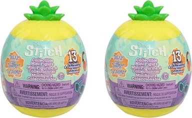 Disney Stitch That’s So Stitch Collectible Figures Series 2 (2-Pack), Mystery 2-inch Figurine, Blind Capsule, Easter Basket Fillers, Gifts, Presents, Kids Toys for Ages 3 Up by Just Play - Image 1