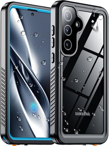 Temdan Designed for Samsung Galaxy S25 Case Waterproof, Built-in Lens & Screen Protector Military Shockproof Dropproof IP68 Underwater Full Body Phone Case for Galaxy S25 5G 6.2"-LightBlue (2025 - Image 1