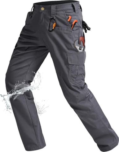 Rapoo Ripstop Water Resistant Cargo Tactical Pants for Men EDC Hiking Work Military Army Pants with 9 Pockets - Image 2