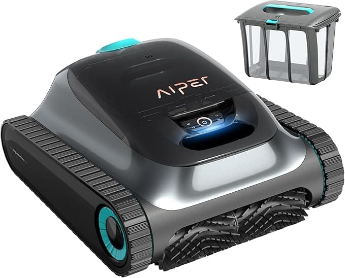 Aiper Scuba S1 Cordless Robotic Pool Cleaner, Wall & Waterline & Floor Cleaning, WavePath 2.0 Smart Navigation, 4 Cleaning Modes, for Pools up to 1600 sq.ft, with 180-micron Filter Basket (Renewed - Image 1