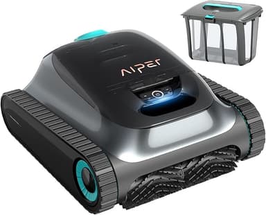 Aiper Scuba S1 Cordless Robotic Pool Cleaner, Wall & Waterline & Floor Cleaning, WavePath 2.0 Smart Navigation, 4 Cleaning Modes, for Pools up to 1600 sq.ft, with 180-micron Filter Basket (Renewed - Image 1