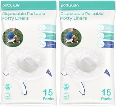 30 Counts] Disposable Potty Liners Compatible with OXO Tot 2-in-1 Go Potty, Potty Refill Bags for Toddler Travel, Universal Potty Bags Fit Most Potty Chairs and Travel Potty - Image 2
