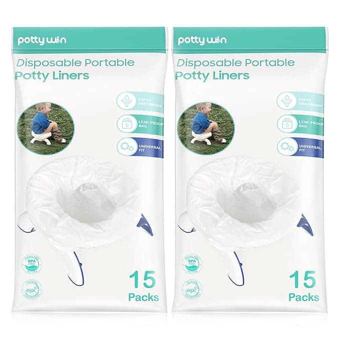 30 Counts] Disposable Potty Liners Compatible with OXO Tot 2-in-1 Go Potty, Potty Refill Bags for Toddler Travel, Universal Potty Bags Fit Most Potty Chairs and Travel Potty - Image 1