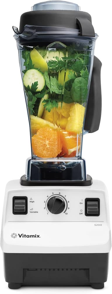 Vitamix 5200 Blender, Professional-Grade Blender for Smoothies, Soups, Ice Cream and More, Stainless-Steel Blades, Self-Cleaning Kitchen Appliance, 64 Oz Container, White - Image 1