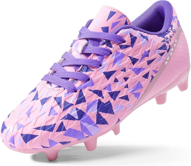 DREAM PAIRS Boys Girls Soccer Cleats Youth Firm Groud Classic Lightweight Football Shoes for Little/Big Kid - Image 1