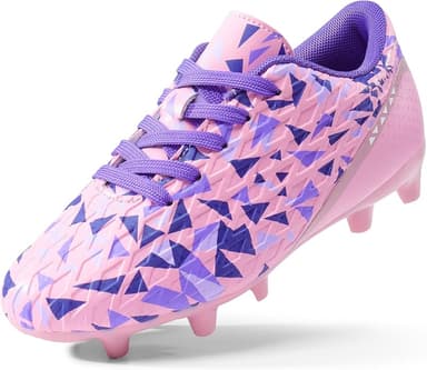 DREAM PAIRS Boys Girls Soccer Cleats Youth Firm Groud Classic Lightweight Football Shoes for Little/Big Kid - Image 1