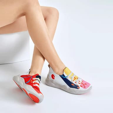 UIN Women's Casual Fashion Sneakers Comfortable Walking Slip Ons Lightweight Art Painted Athletic Travel Shoes - Image 6
