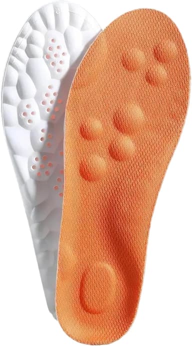 4D Cloud Soles Memory Foam Insoles for Men/Women - Arch Support Shoe Inserts with Acupressure Massage Foot Pain Relief & Fatigue Reduction for Sports/Running(US-Unisex-11-12 - Image 2