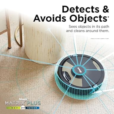 Shark Robot Vacuum & Mop Combo, Powerful Suction, Matrix Plus, 60-Day Debris Capacity, HEPA Bagless Self Empty Base, Sonic Mopping, Home Mapping for Pet Hair - Carpets & Hardfloor, AV2610WA - Image 11