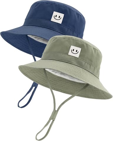 FURTALK Baby Sun Hat Smile Face Toddler Boys Girls Bucket Hat 0-5 Years Kids UPF 50+ Sun Protection Summer Hats - Image 1
