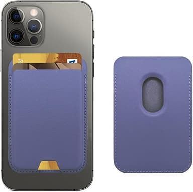 Magnetic Wallet Compatible with MagSafe for iPhone 17 16 15 14 13 12 Pro Max Air Plus Model, Mag 3 Safe Card Holder Stick on Accessories for Cell Phone & Case, Violet - Image 1