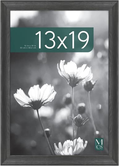 MCS Studio Gallery Classic 13x19 Picture Frame Black Woodgrain Engineered Wood, Vertical & Horizontal Wall Hanging Large Picture Frame for Photos, Posters & Art Prints (1-Pack - Image 2