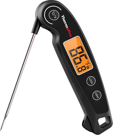 ThermoPro TP605 Instant Read Meat Thermometer Digital for Cooking, Waterproof Food Thermometer with Backlight & Calibration, Digital Probe Cooking Thermometer for Kitchen, Outdoor Grilling and BBQ - Image 2