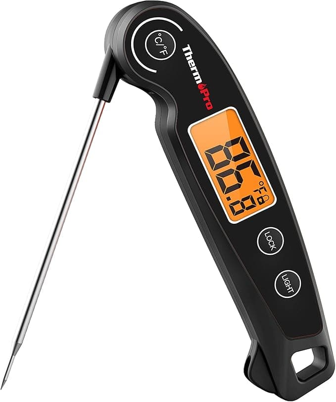 ThermoPro TP605 Instant Read Meat Thermometer Digital for Cooking, Waterproof Food Thermometer with Backlight & Calibration, Digital Probe Cooking Thermometer for Kitchen, Outdoor Grilling and BBQ - Image 1