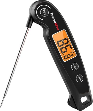 ThermoPro TP605 Instant Read Meat Thermometer Digital for Cooking, Waterproof Food Thermometer with Backlight & Calibration, Digital Probe Cooking Thermometer for Kitchen, Outdoor Grilling and BBQ - Image 1