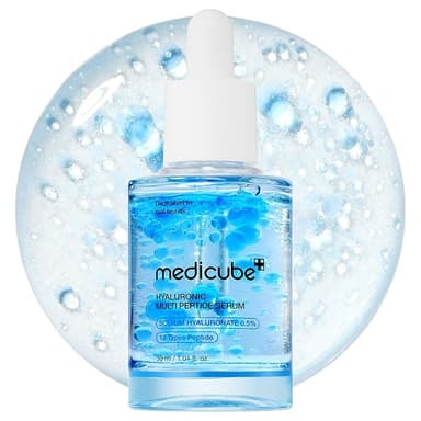 medicube Hyaluronic Multi Peptide PDRN Serum for Glowing and Soothing | Lightweight Water Plumping Radiant Facial Serum for All Skin Type, Hydrating Moisturizer, Korean Skincare | 30ml 1.01fl.oz - Image 1