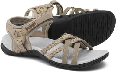 UBFEN Womens Hiking Comfort Sport Sandals Beach Vacation Camping Casual Sport Sandals with Adjustable Straps and Arch Support - Image 2