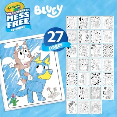 Crayola Color Wonder Bluey Activity Kit, Mess Free Coloring for Toddlers, Holiday & Christmas Gifts for Kids, Art Set for Kids, Plane Essential, Bluey Toys, 3+ - Image 3