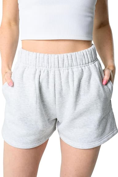 Kamo Fitness CozyTec Sweat Shorts Women High Waisted Lounge Comfy Casual Cotton Shorts with Pockets - Image 1