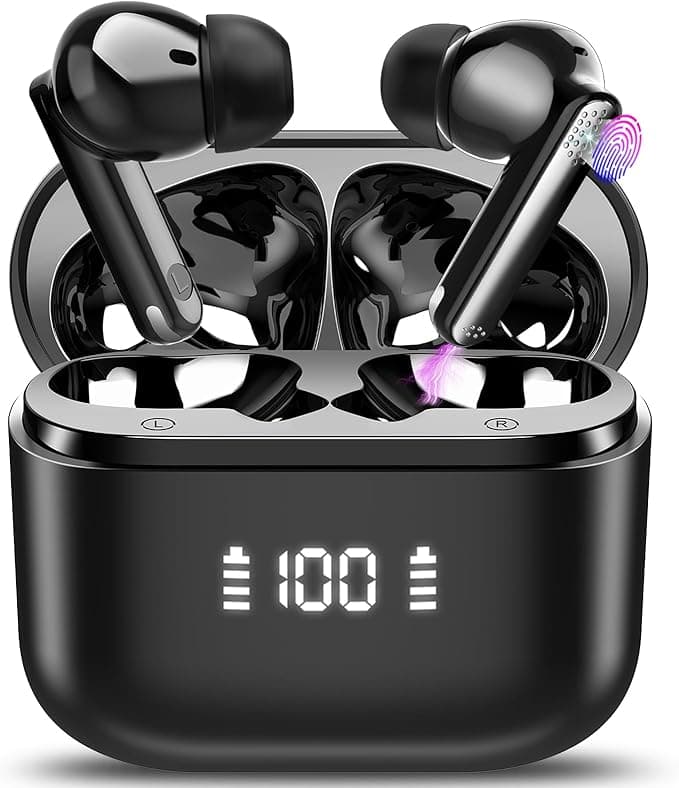 Ai Translation Earbuds Real Time, 3-in-1 Buletooth 5.3 Translator Earbuds with 134 Languages/4 Translation Modes, 48H Headphones Translator with Permanently Valid APP for Travel/Business/Leaning - Image 1