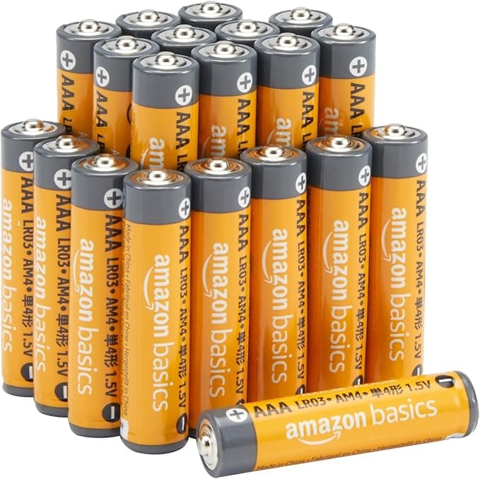 Amazon Basics AAA Alkaline High-Performance Batteries, 1.5 Volt, 10-Year Shelf Life, 20 count (Pack of 1 - Image 1