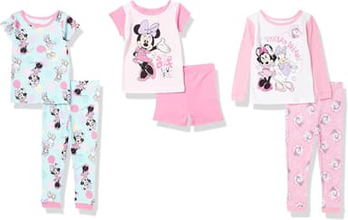 Disney unisex-child 6-piece Snug-fit Cotton Pajama Set, Soft & Cute for Kids - Image 2