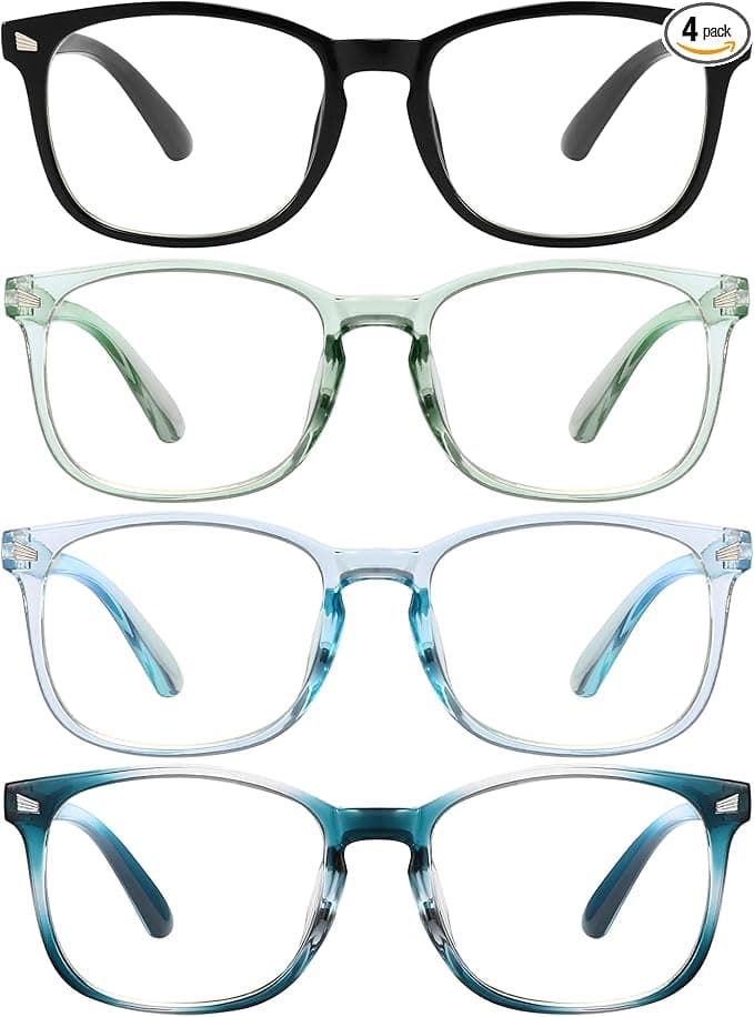 MIGSIR Blue Light Blocking Glasses for Computer Gaming, Fashion Fake Helps Reduce Screen Fatigue Eyeglasses for Women Men - Image 1