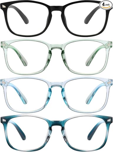 MIGSIR Blue Light Blocking Glasses for Computer Gaming, Fashion Fake Helps Reduce Screen Fatigue Eyeglasses for Women Men - Image 1