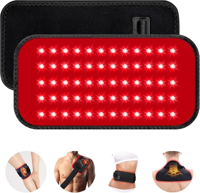 Red Light Therapy Belt, 3 in 1 LED Bead Infrared Light Therapy for Body, Wearable Wrap with Timer for Back Shoulder Waist 660nm Red Light-Therapy & 850nm Infrared Light Device Home Use (Corded - Image 1