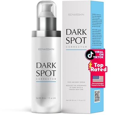 EnaSkin Dark Spot Remover Face & Body Serum: Age Spot Sun Spot Freckles Melasma Brown Spot - Advanced Formula with Niacinamide for Women and Men (1.0 Fl Oz - Image 1