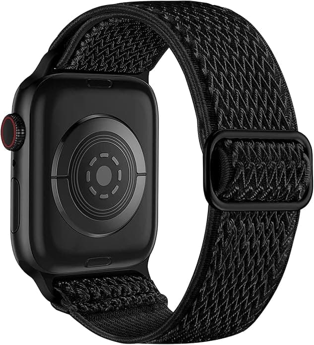 Lerobo Nylon Stretchy Solo Loop Watch Band, Compatible with Apple Watch Series 11-1, SE/Ultra 3 2 1 38/40/41/42/44/45mm/46mm/49mm, Adjustable Replacement Strap for Women Men - Image 1