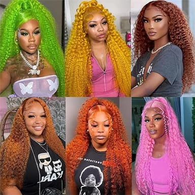 MYDIVA 30 inch 613 Deep Wave Wig Human Hair 13x6 Blonde Lace Front Wigs Human Hair Pre Plucked with Baby Hair 180% Density 613 HD Lace Frontal Wig for Women - Image 9