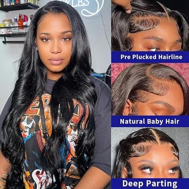 AIRDOT 30 Inch Body Wave Lace Front Wigs Human Hair 200% Density Frontal Wigs Human Hair Wigs for Women 13x4 HD Lace Front Wigs Human Hair Pre Plucked with Baby Hair - Image 2