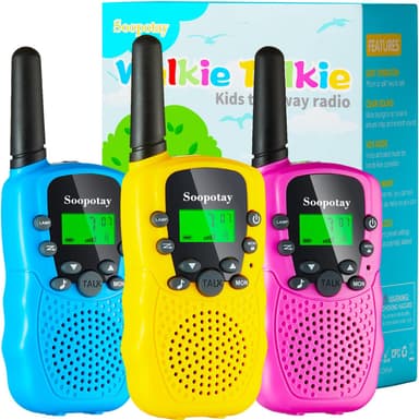 Walkie Talkies for Kids, Walkie Talkie Toys for Girls Boys, Outdoor Toys for Ages 4-8-12, Built-in Flashlight, 22 Channels, Birthday Gifts for 3 4 5 6 7 8 9 10 Year Old Girl Boys - Image 2