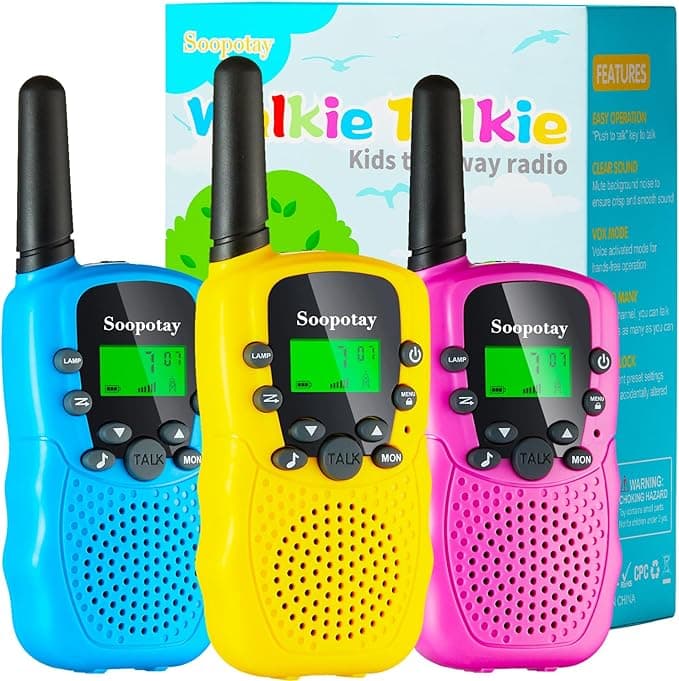Walkie Talkies for Kids, Walkie Talkie Toys for Girls Boys, Outdoor Toys for Ages 4-8-12, Built-in Flashlight, 22 Channels, Birthday Gifts for 3 4 5 6 7 8 9 10 Year Old Girl Boys - Image 1