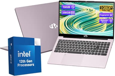 15.6-FHD-Laptop Student-Laptop, 16GB RAM 256GB SSD, Intel Pentium Quad-Core N100 Processor (Up to 3.4GHz) Backlit Key board Fingerprint WiFi 6 BT5.2 Business-Laptop, 2 Years Warranty Windows 11 Laptop - Image 2