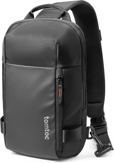 tomtoc 5L Compact Sling Backpack for Men Women, Lightweight Crossbody Shoulder Bag for 11 inch iPad Pro M5/M4, iPad Air M3/M2, 11" iPad A16, Nintendo Switch 2/Rog Xbox Ally X, EDC Daypack - XS Size - Image 1